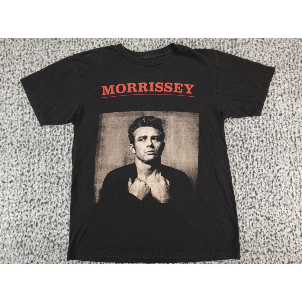 Morrissey James Dean Graphic T-Shirt Mens Small Black Short Sleeve Band Tee